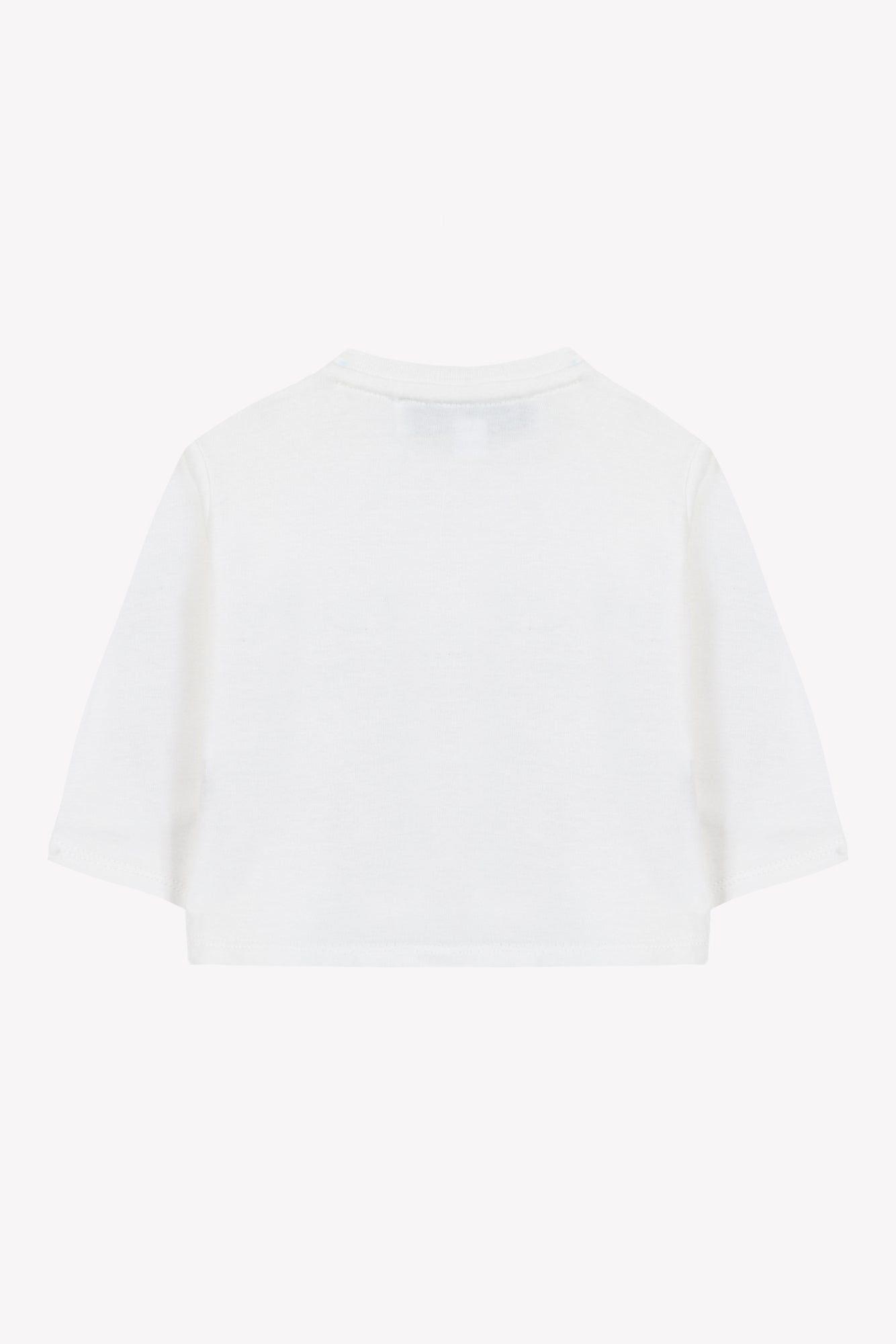 T-shirt - Ecru coton imprimé château