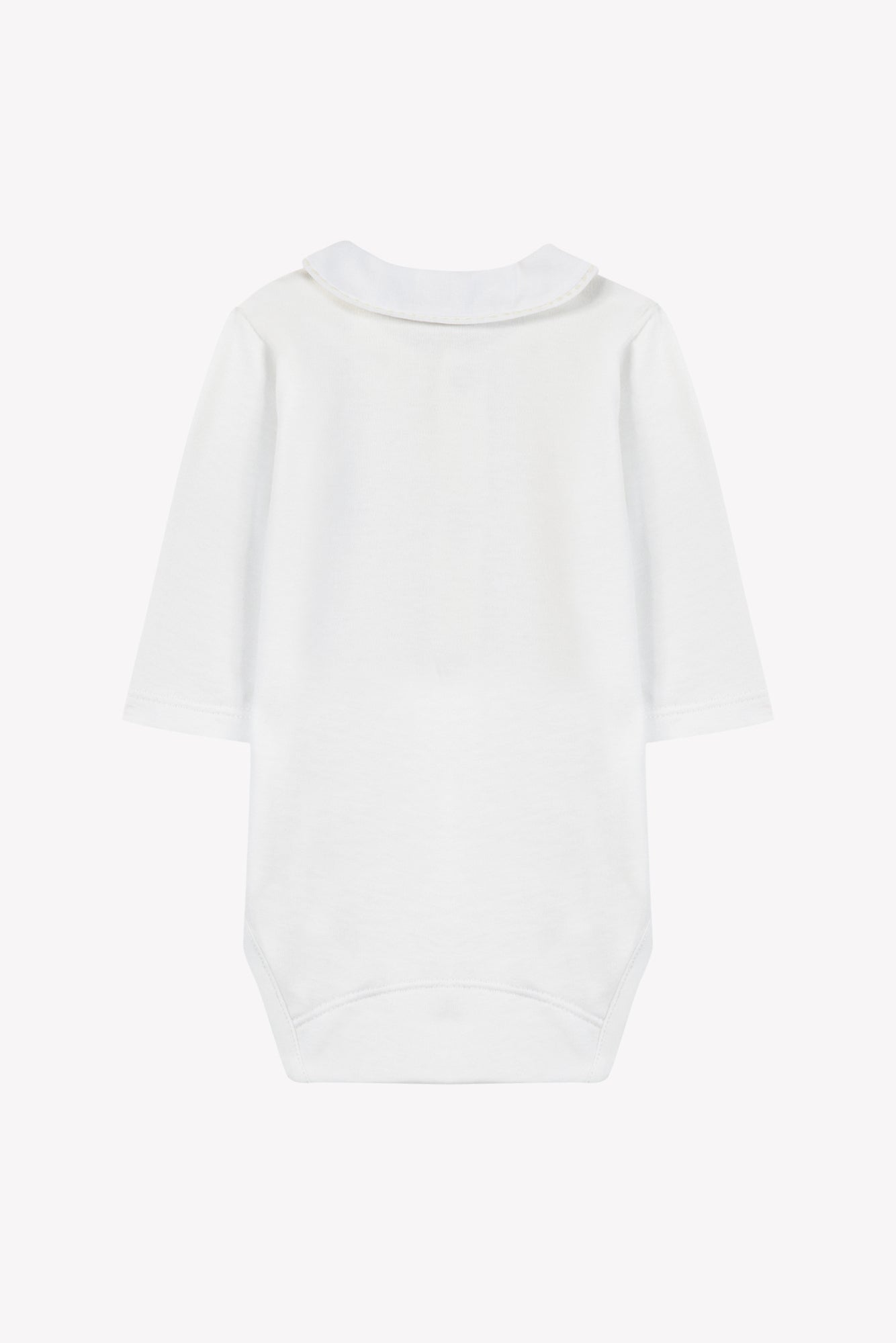 Body - Beige clair coton col Claudine