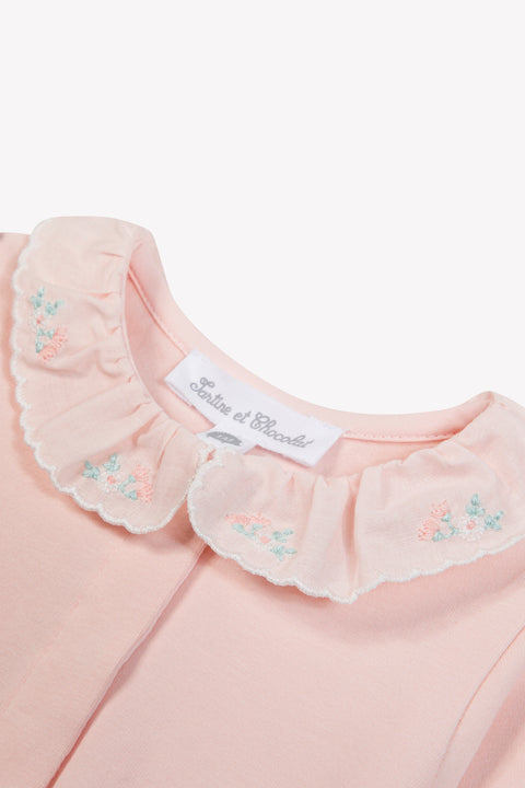 Body - Cotton dew Ruffled collar flowery - Image principale