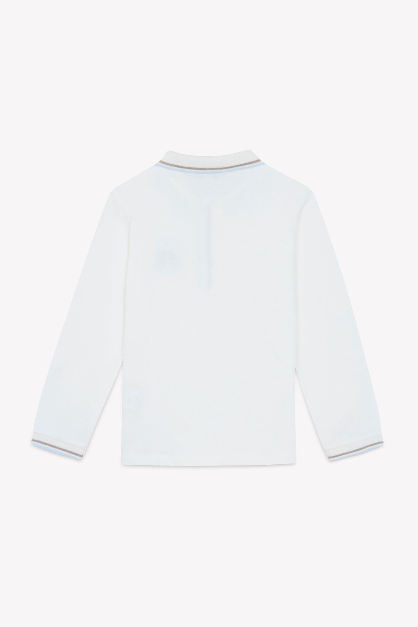 Polo - Ecru coton broderie chien