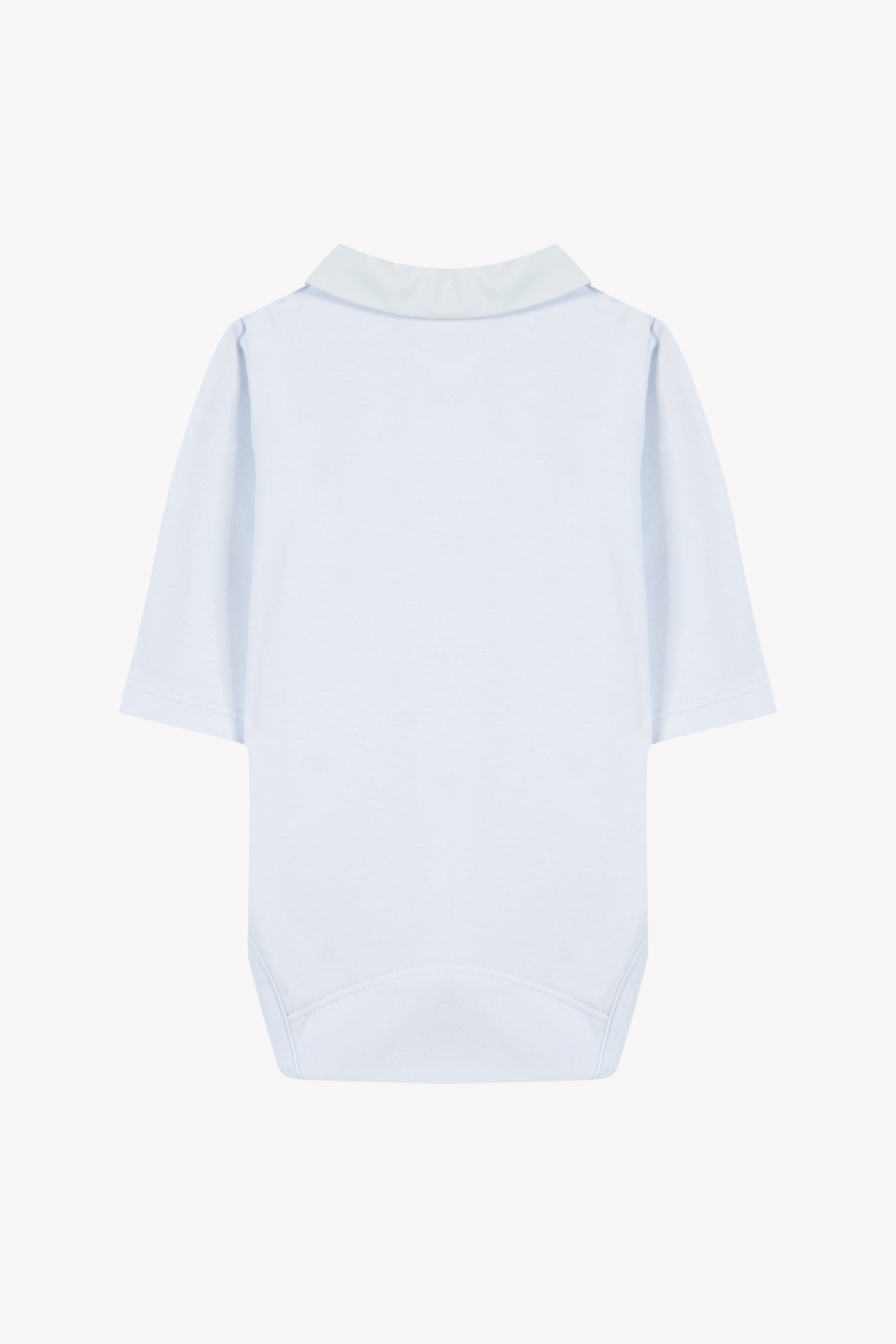 Body - Bleu ciel coton col pointu