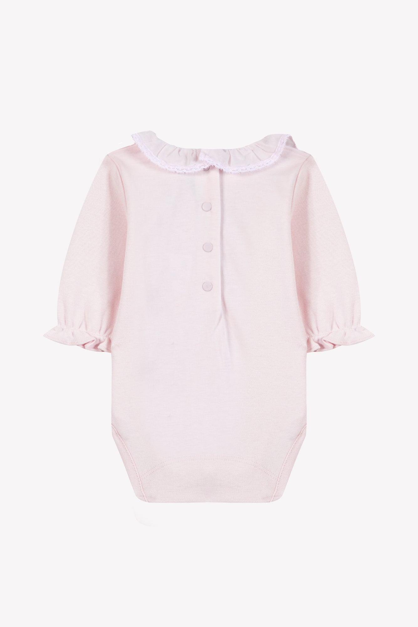 Body - Rosée coton col volanté dentelle fine