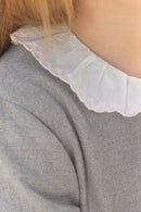 Body - Cotton dew Ruffled collar Embrodery