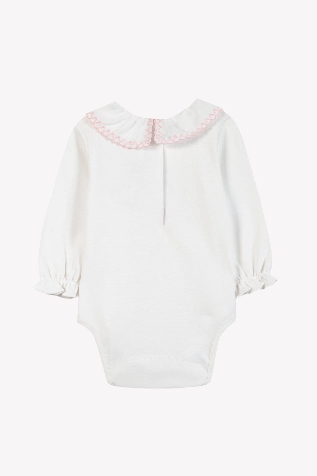 Body - Rosée coton col volanté broderie