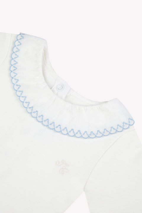 Body - Cotton cloud Ruffled collar Embrodery - Image principale