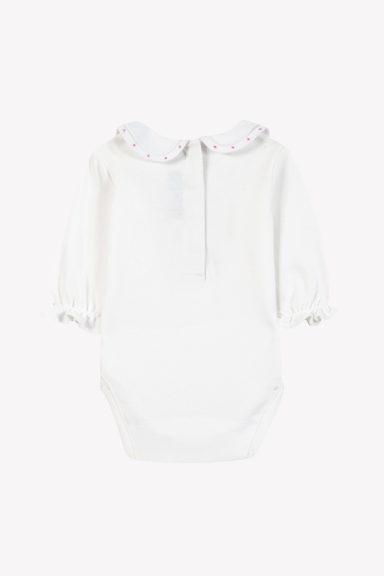 Body - Cotton blush Peter pan collar Scalloped flowery
