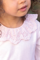 Body - Rosée coton col volanté broderie anglaise