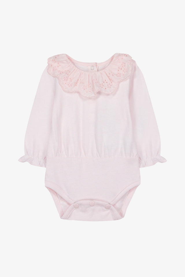 Body - Rosée coton col volanté broderie anglaise - Image principale