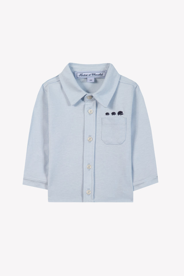 Chemise - Ciel coton col pointu broderie - Image principale
