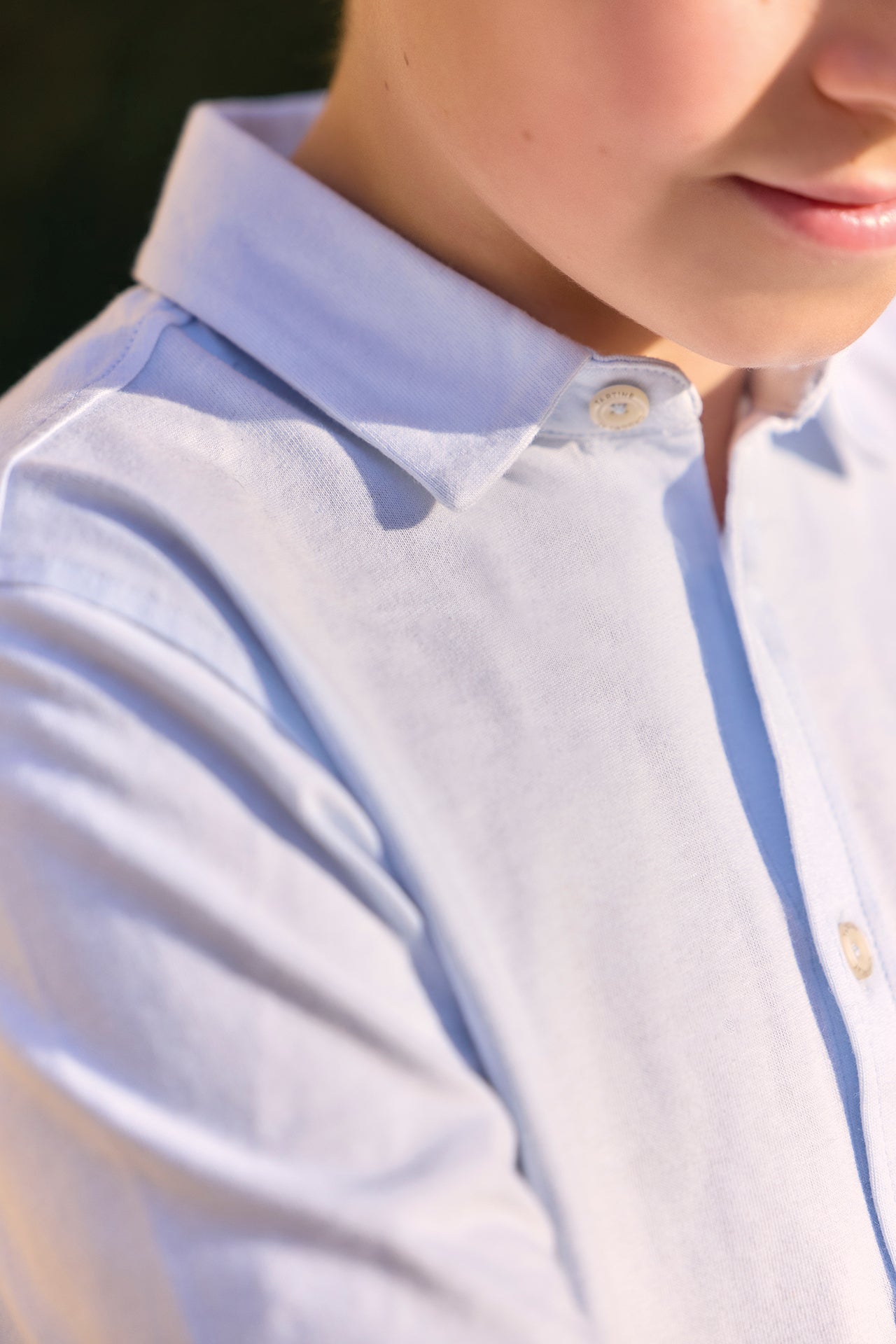 Chemise - Ciel coton col pointu broderie