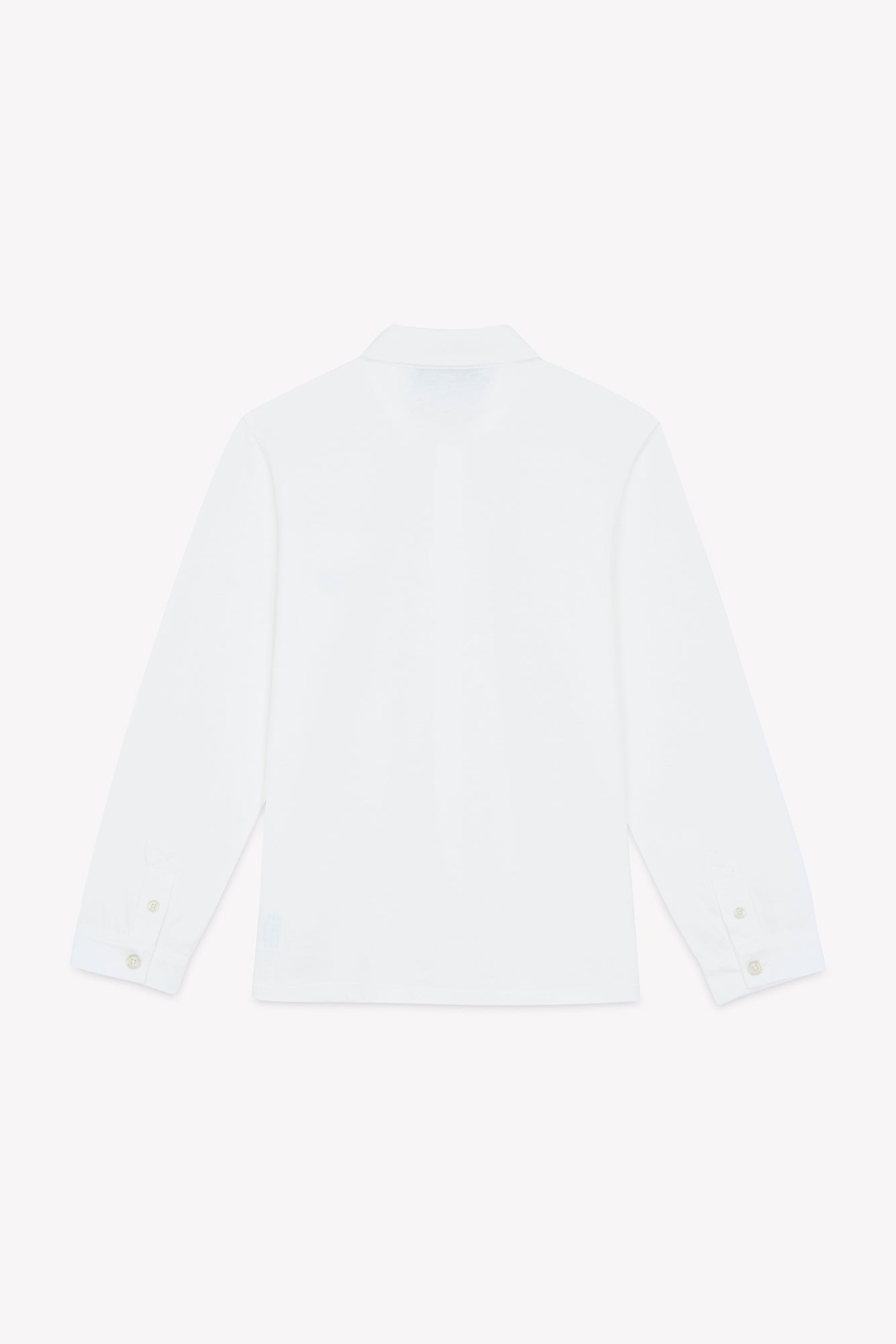Chemise - Ecru coton col pointu broderie