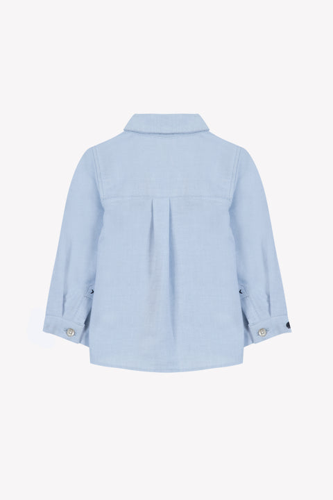 Shirt - Blue horizon Pointed collar Embrodery TC - Image principale