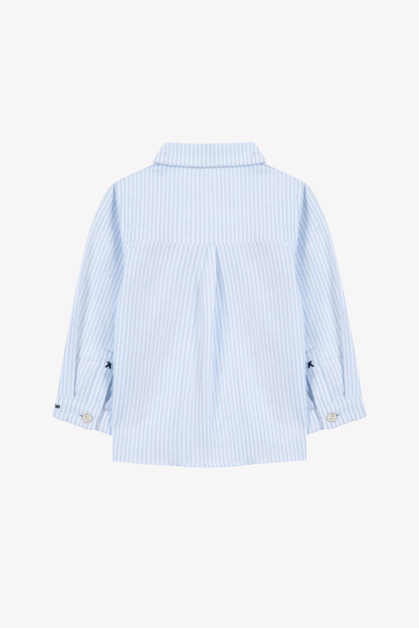 Shirt - Sky blue cotton Stripes