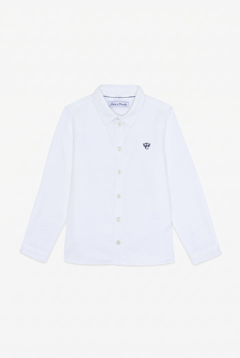 Shirt - Weiss Baumwolle - Image principale