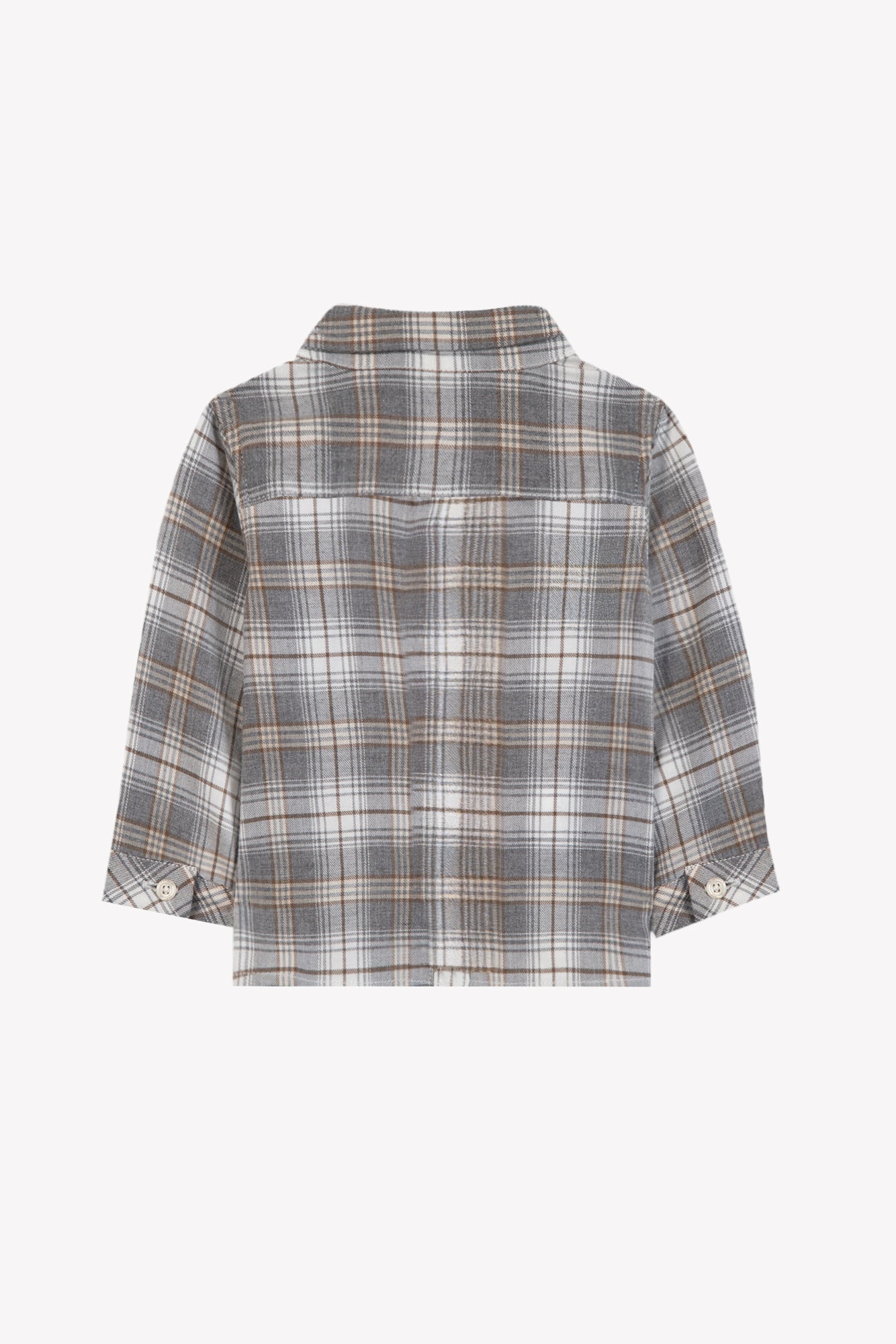 Shirt - Grey medium cotton Check