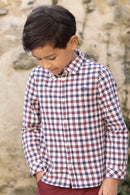 Camicia - Madreperla  cotone Scacchi