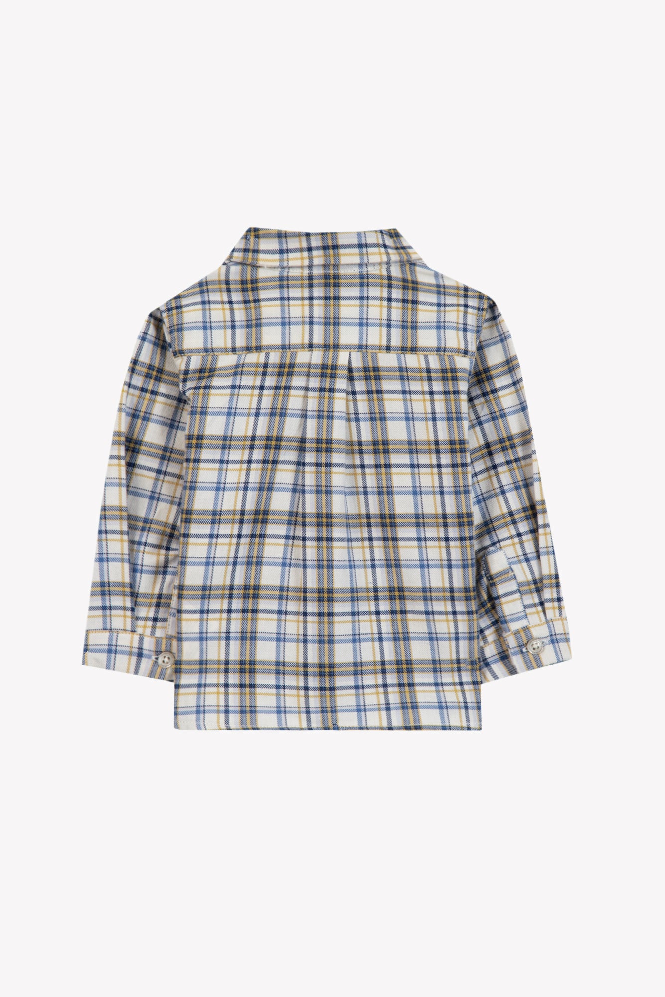 Shirt - Ecru cotton Check