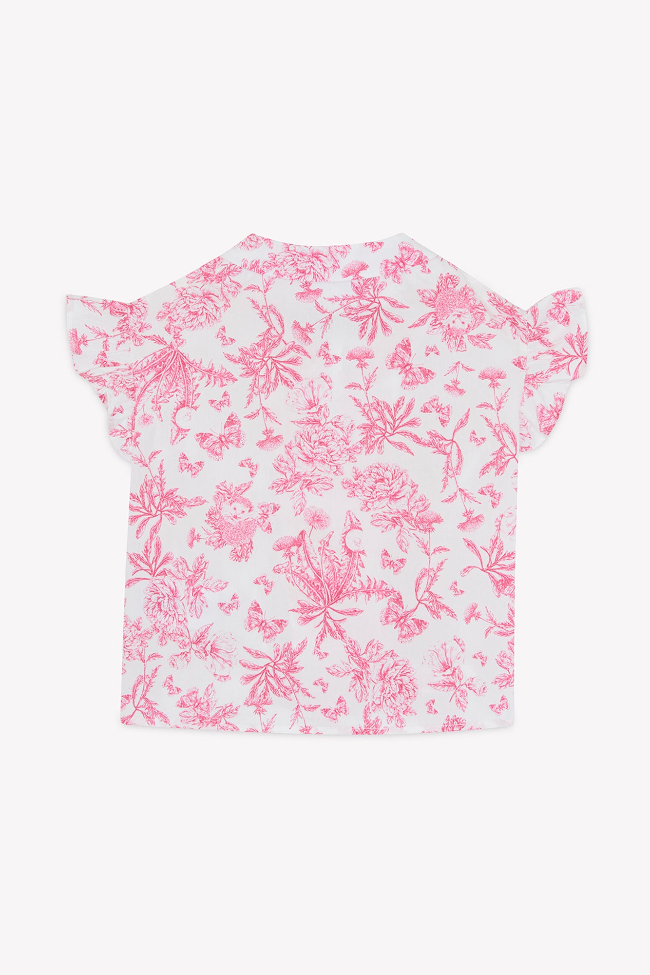 Ensemble long - Rose coton imprimé inspiration toile de jouy