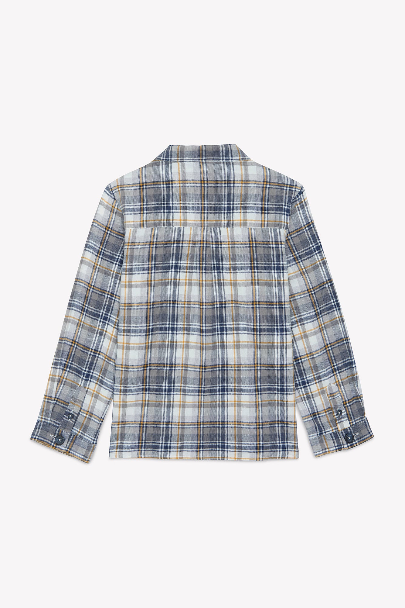 Chemise - Indigo coton carreaux