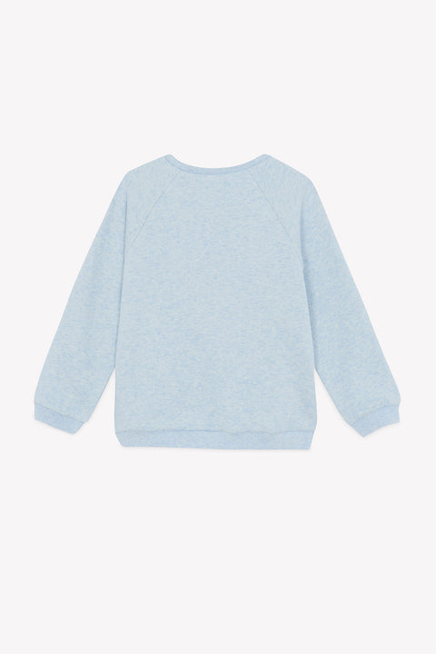 Maglia - Blu Cotone con stampa cane Horizon - Image principale