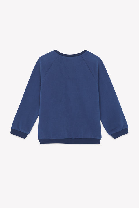 Maglia - Cotone indaco Ricamo corsa - Image principale