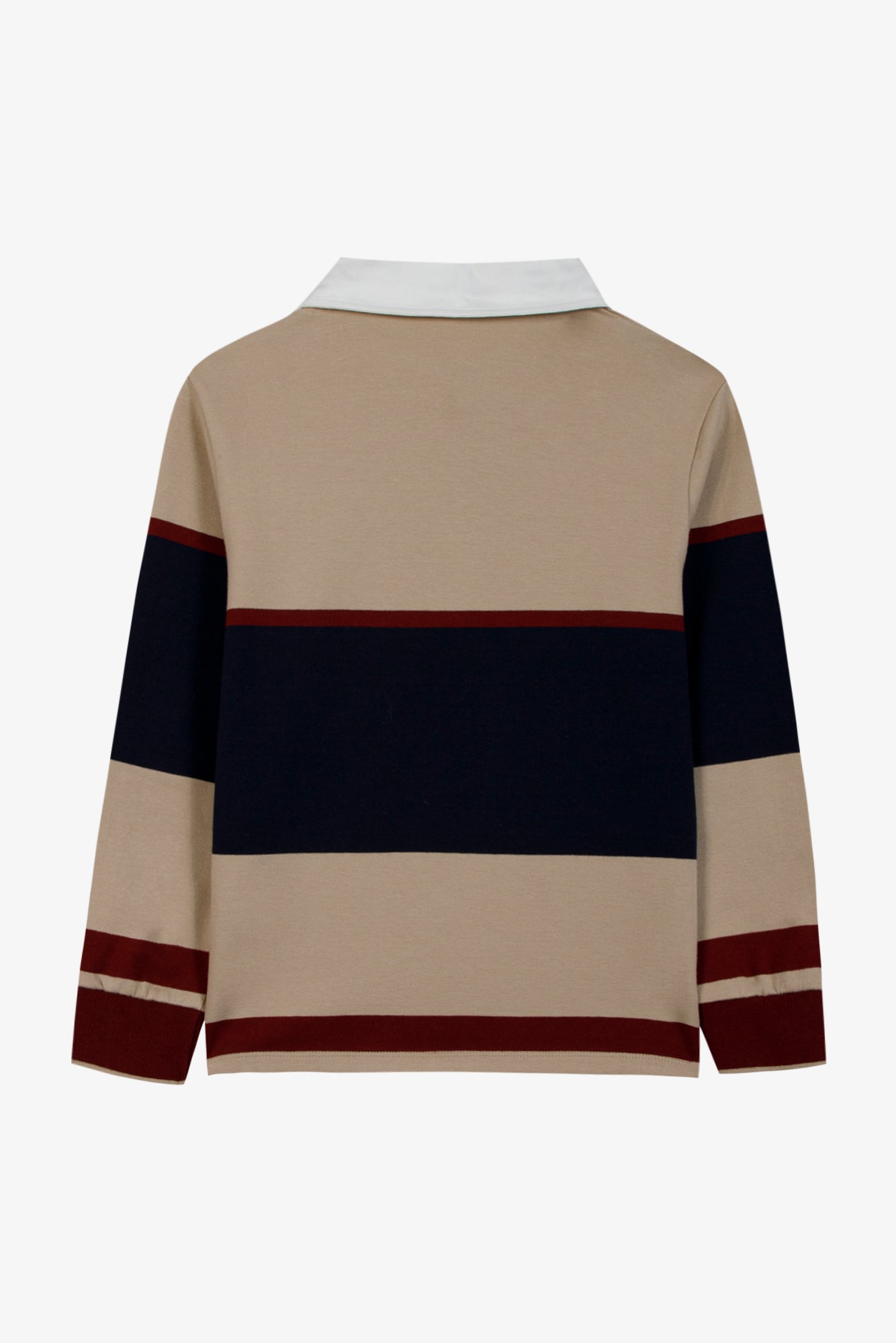 Polo - Sable coton col pointu rayures