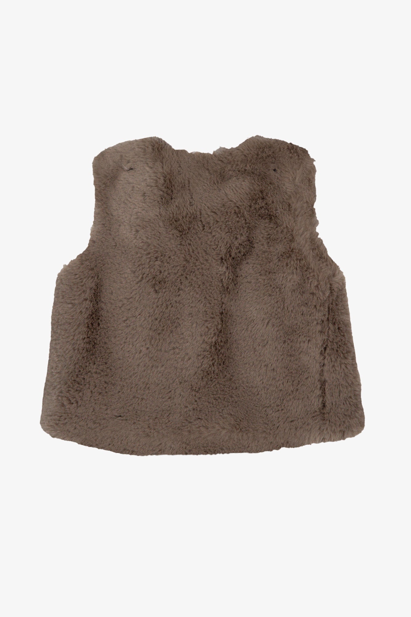 Gilet - Beige medio Imitazione Pelliccia