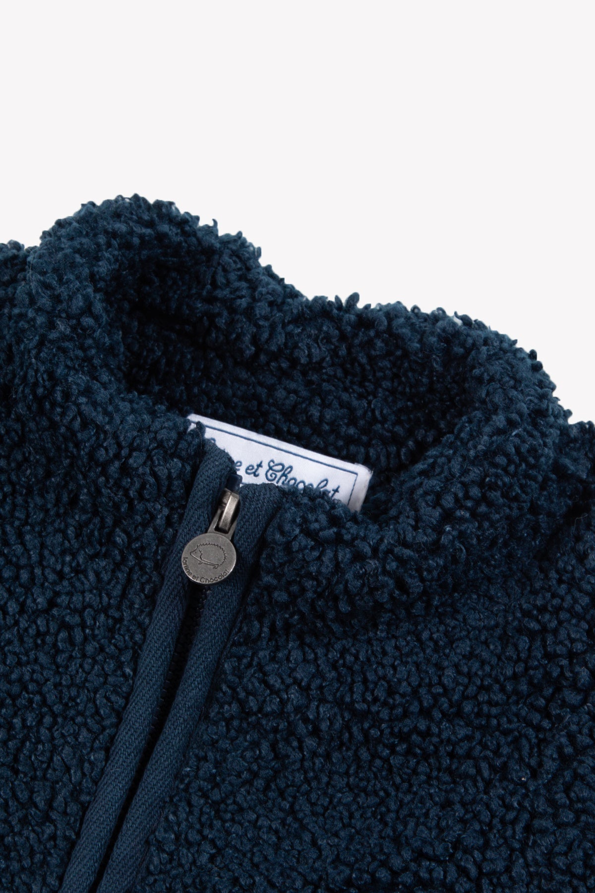 Cardigan - Marine col montant zippé