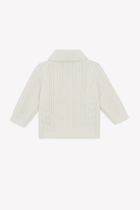 Cardigan - Madreperla  Lana Maglia contorto - Image principale