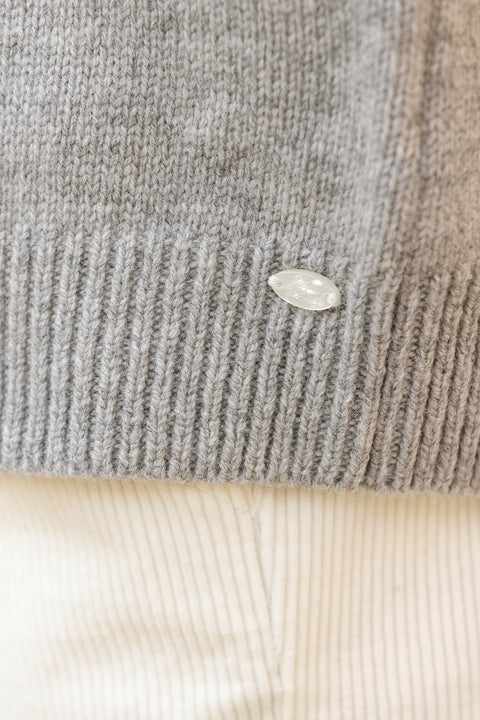 Maglia - Grigio erica Lana Maglia jacquard - Image principale