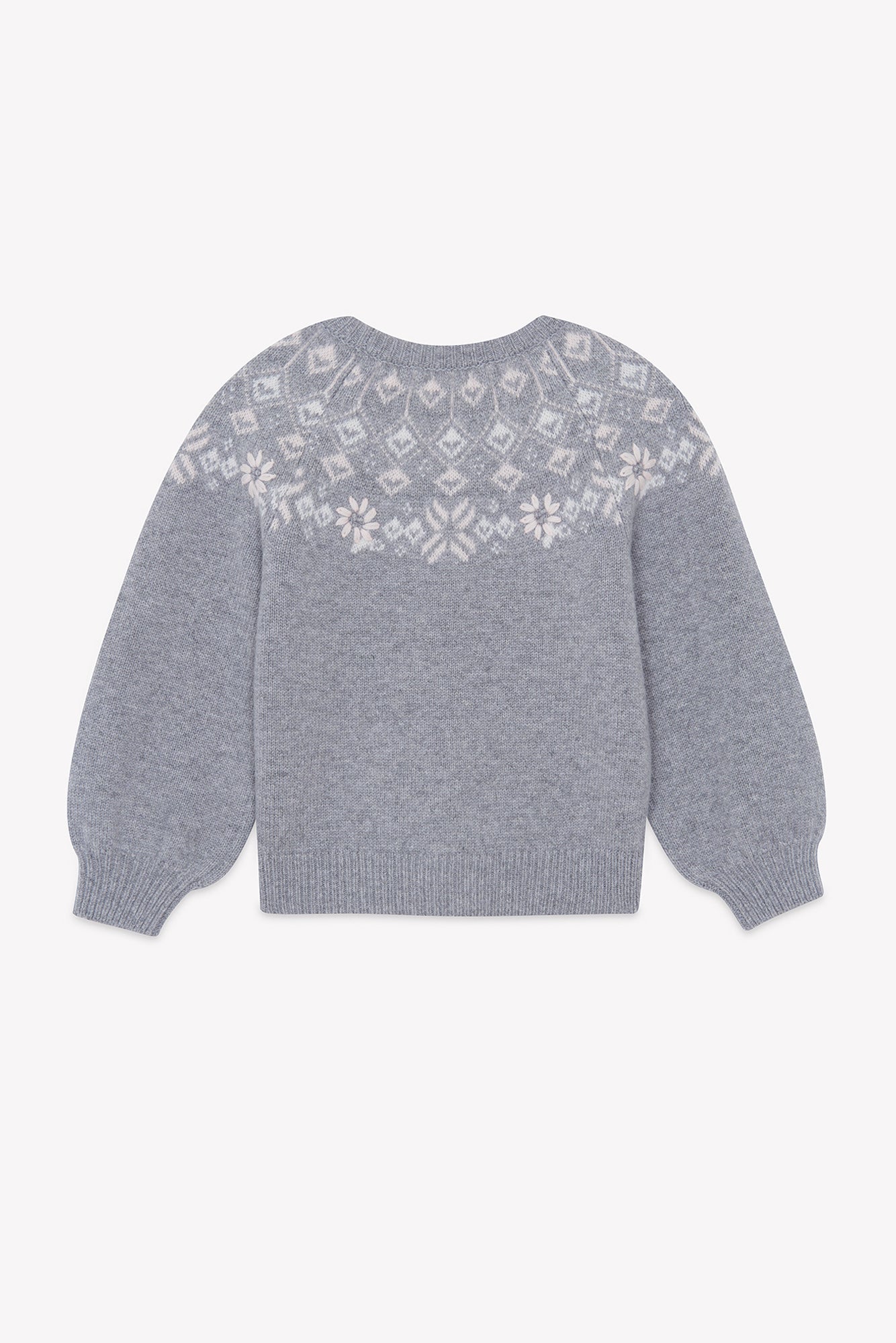 Maglia - Grigio erica Lana Maglia jacquard