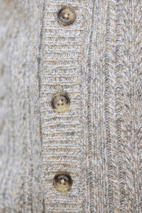 Cardigan - Moka Colletto a scialle Maglia intrecciato - Image principale