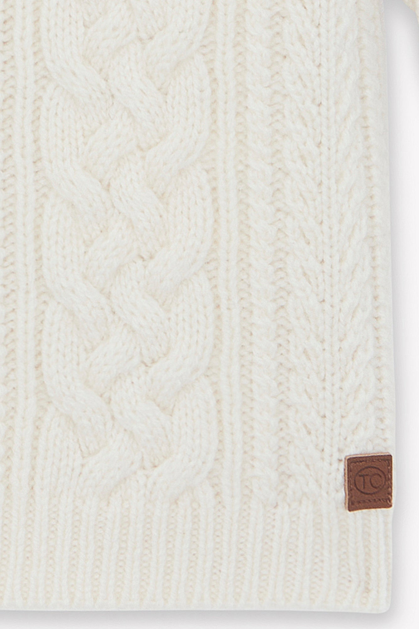 Cardigan - Madreperla  Colletto a scialle Maglia intrecciato