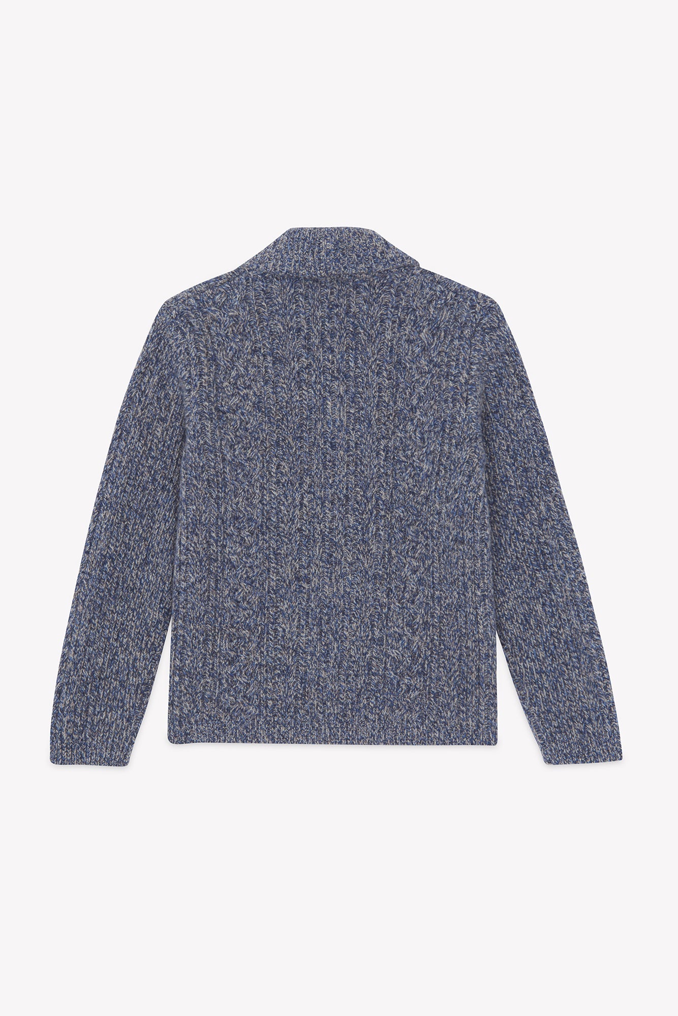 Cardigan - Indaco Colletto a scialle Maglia intrecciato