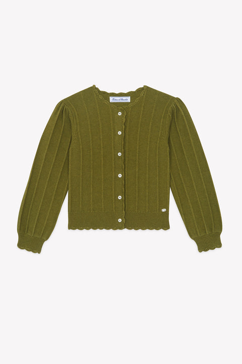 Cardigan - Oliva Lana Festone - Image principale