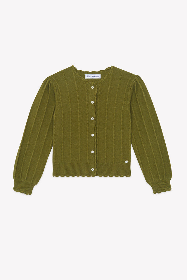 Cardigan - Oliva Lana Festone - Image principale