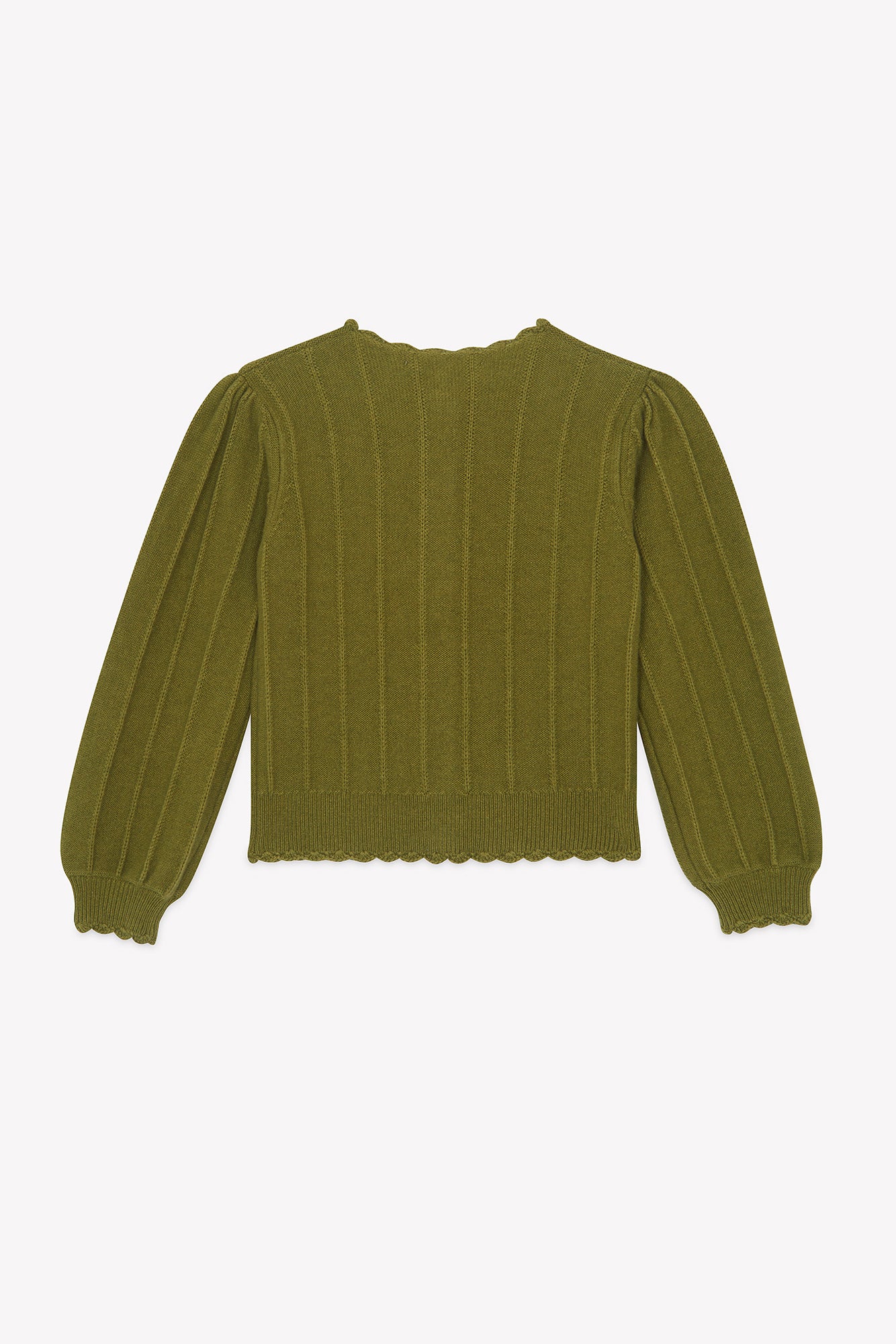 Cardigan - Oliva Lana Festone