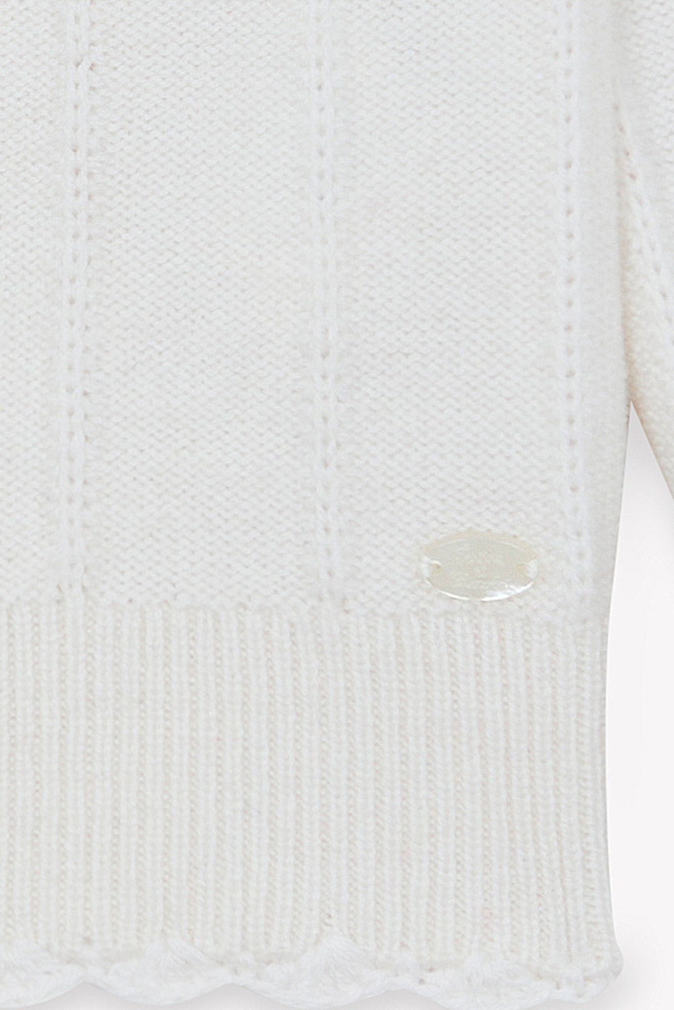 Cardigan - Madreperla  Lana Festone