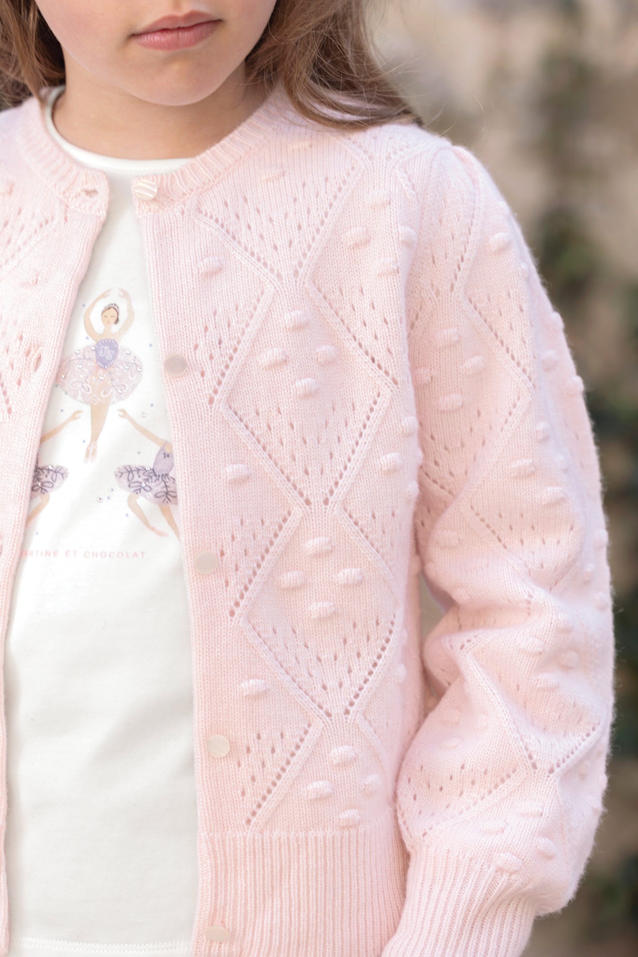 Cardigan - Dew Wool Knitwear openwork