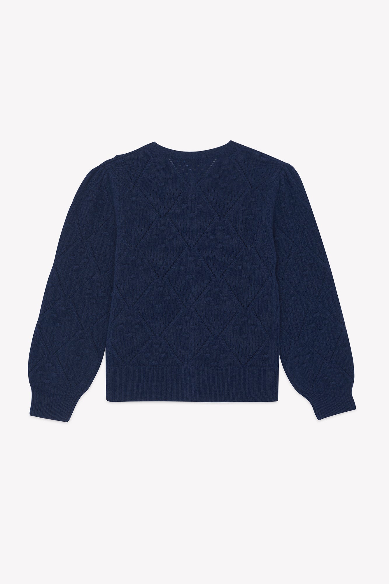 Cardigan - Blu navy Lana Maglia traforato