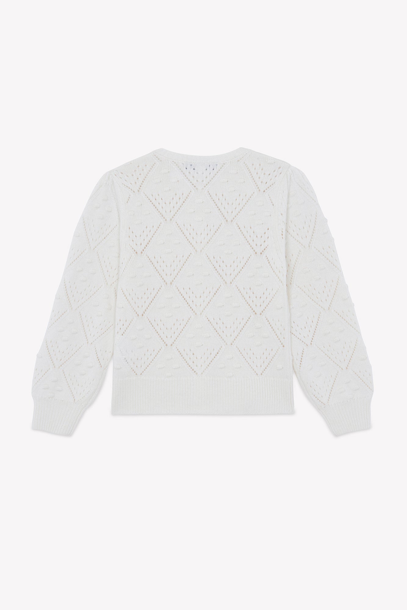 Cardigan - Madreperla  Lana Maglia traforato