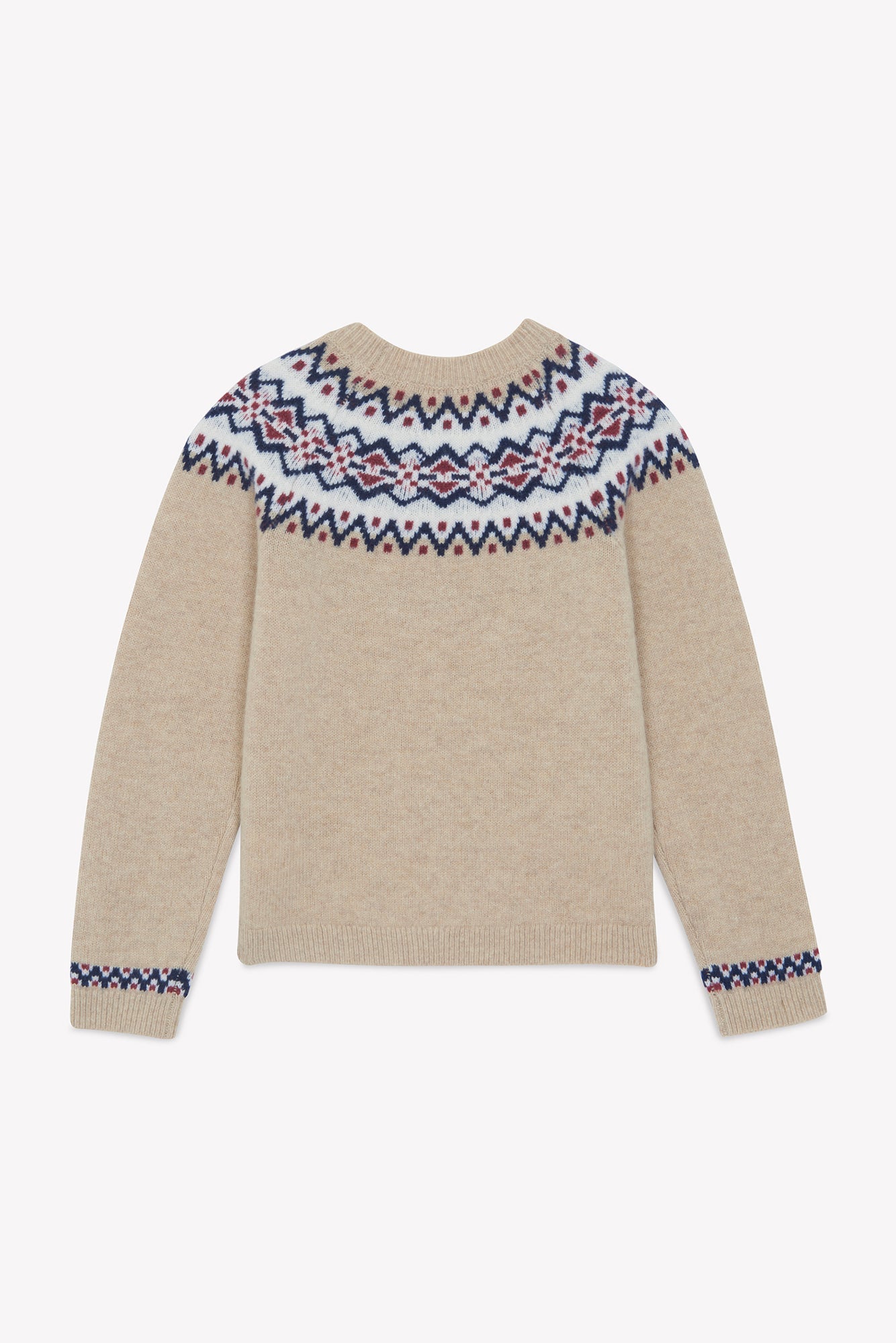 Maglia - Sabbia Lana Maglia jacquard