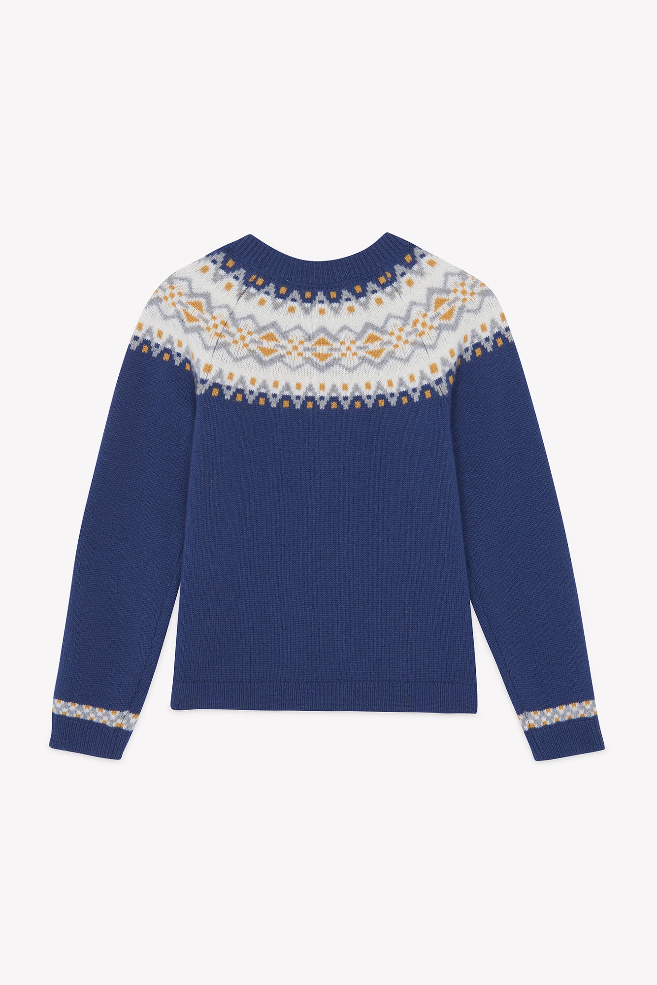 Maglia - Indaco Lana Maglia jacquard
