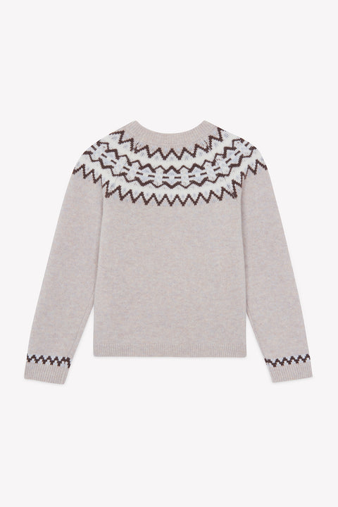 Maglia - Moka Lana Maglia jacquard - Image principale