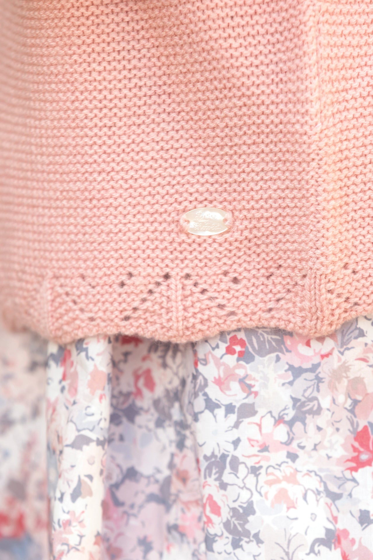 Cardigan - Blush Wool Knitwear openwork
