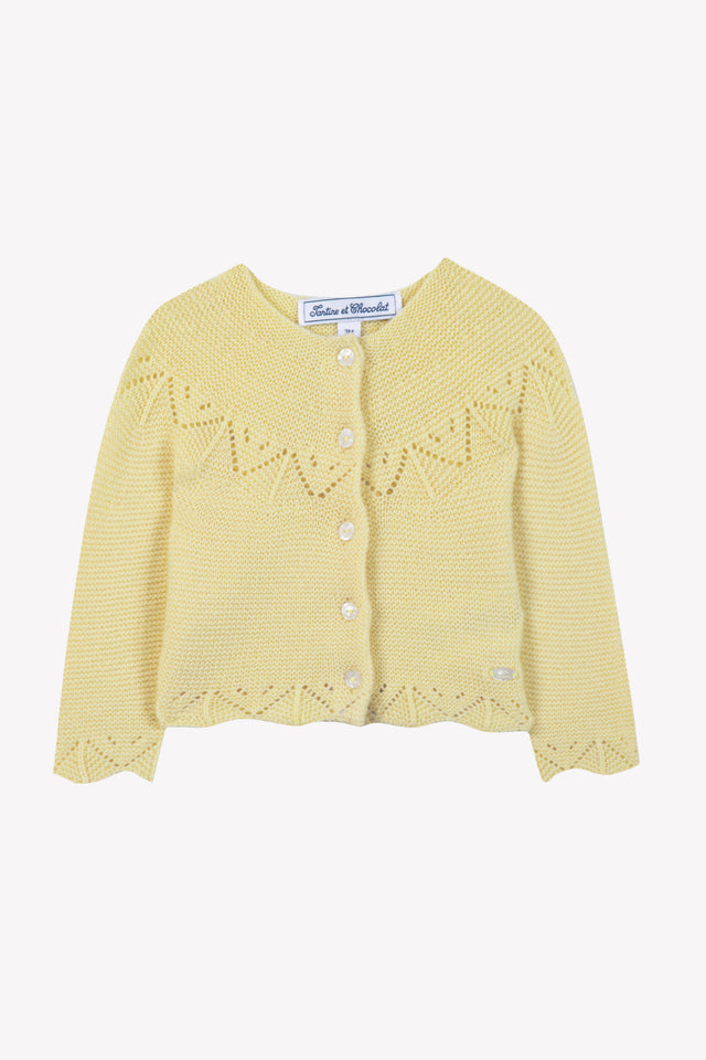 Cardigan -Mimosa Lana Maglia traforato - Image principale