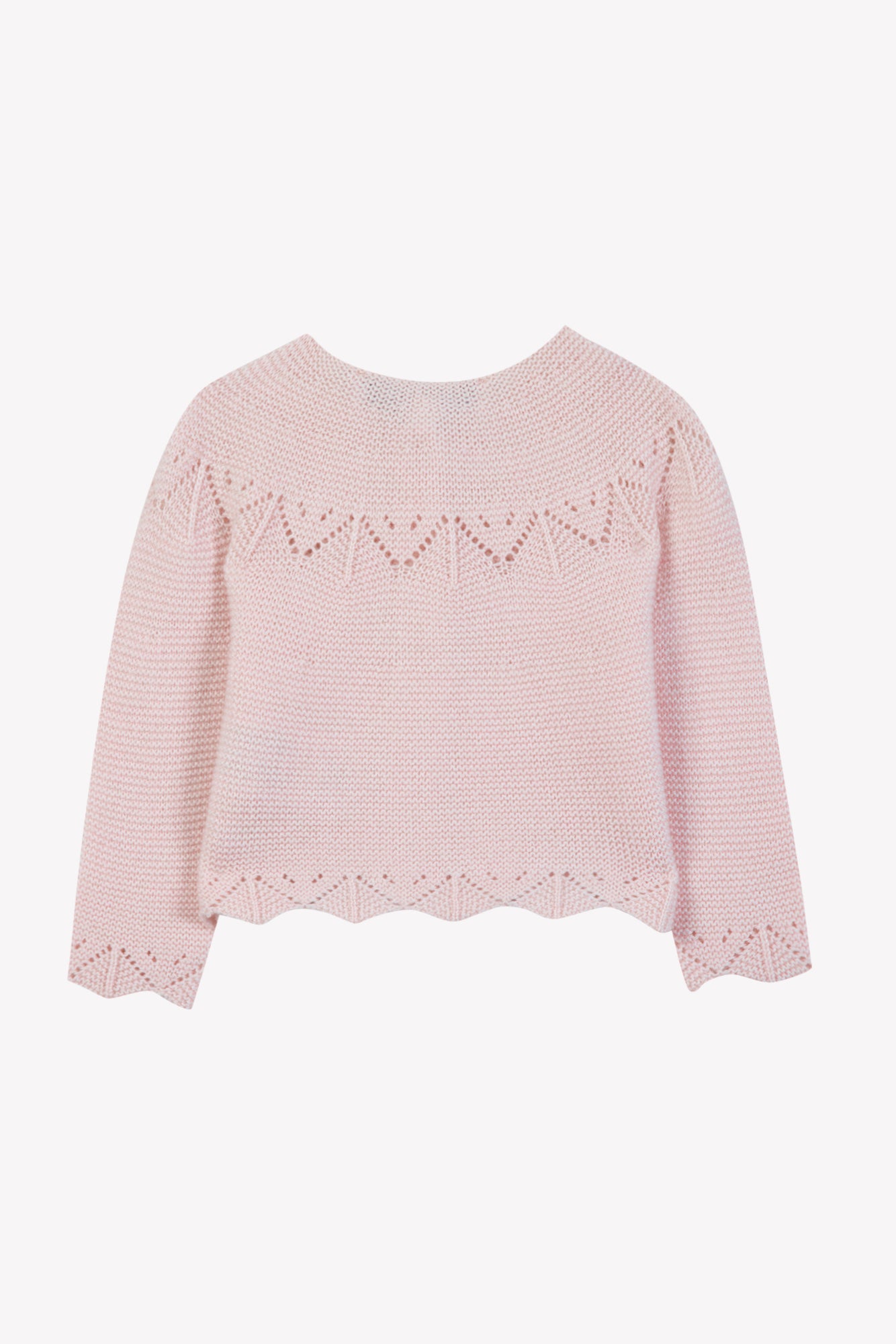 Cardigan - Rugiada Lana Maglia traforato