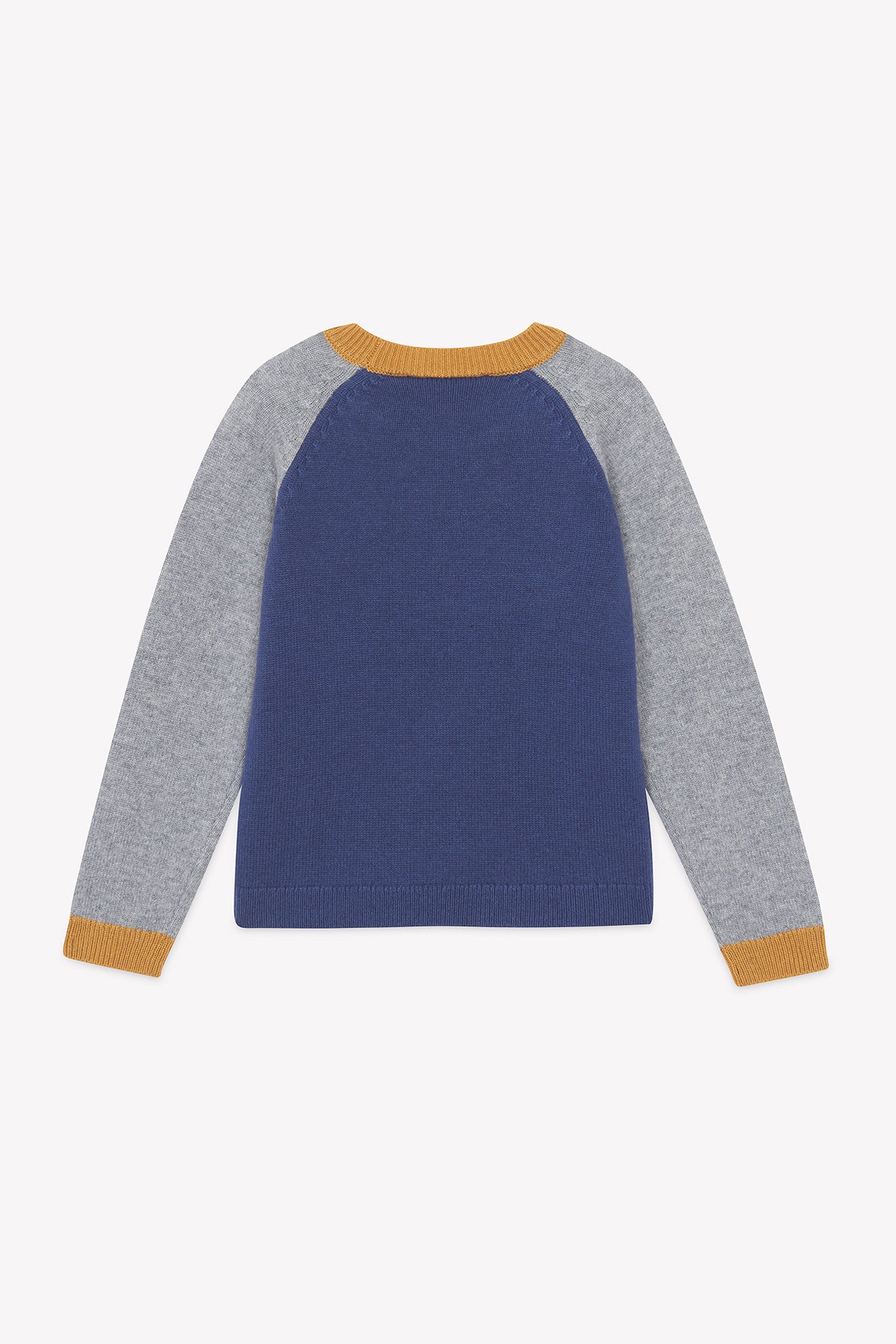 Pull- Marine laine broderie racing