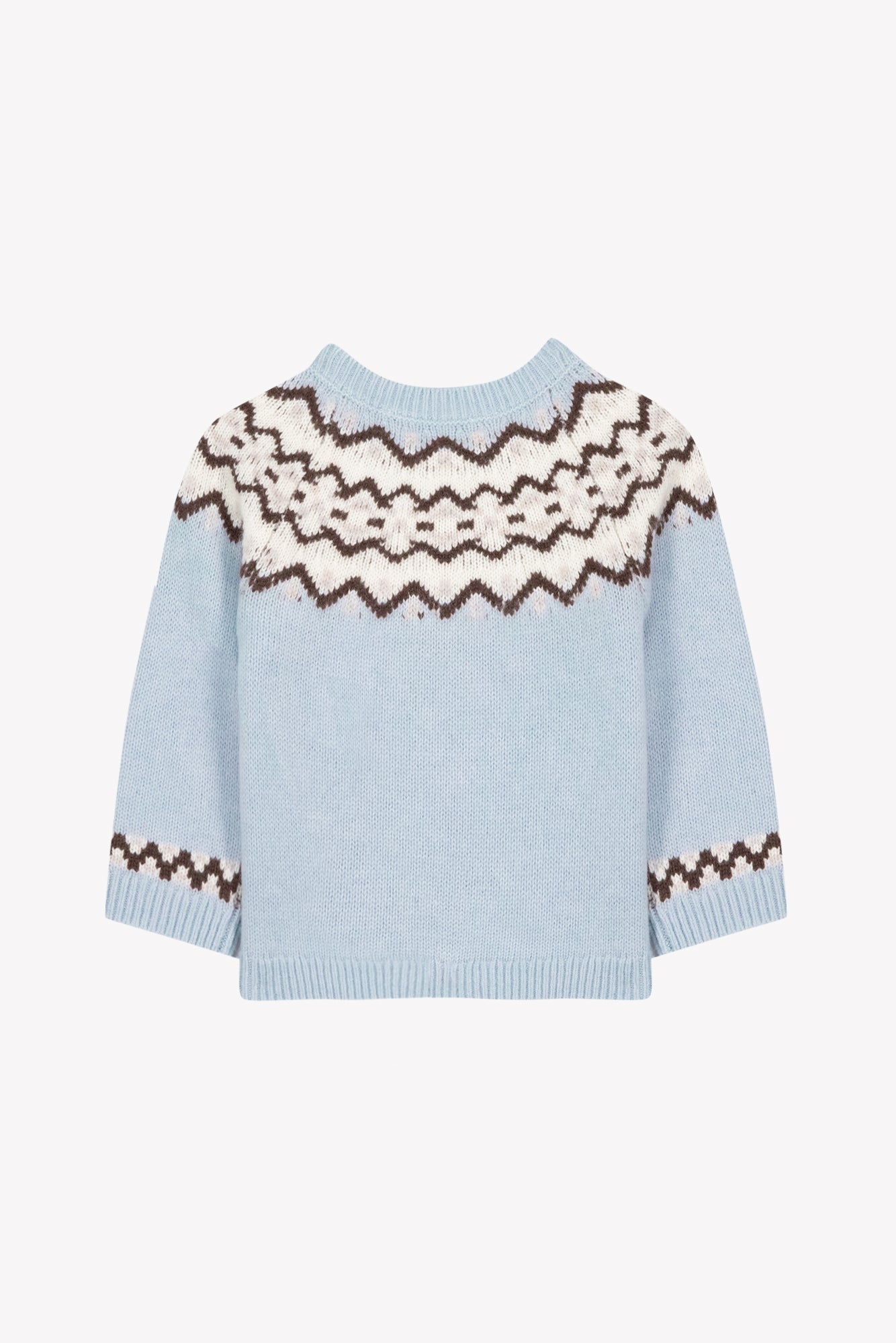Pull - Bleu horizon laine jacquard