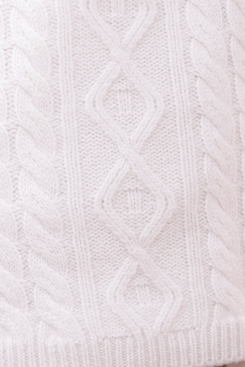 Maglia - Madreperla  Lana Maglia maglia intrecciata - Image principale